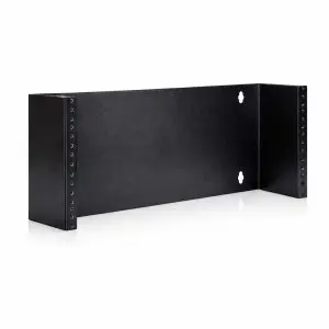 Hinged Wall Mount Bracket with Tinnerman Clips – 5U – 4″ Deep