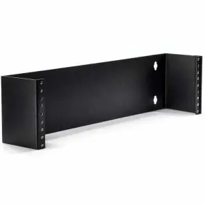 Hinged Wall Mount Bracket with Tinnerman Clips – 3U – 4″ Deep