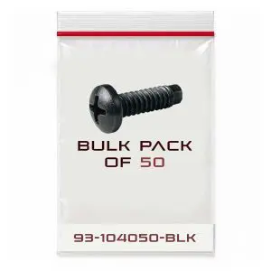 Pan Head 12-24 x 5/8" Black Screw Hardware Kit - Qty 50 ea