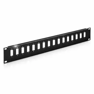 D-Sub 15 Pin - 16 Port Feedthru Panel - 2U - Unloaded