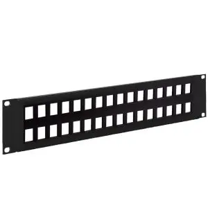 Keystone - 32 Port - Feedthru Panel - 2U - Unloaded