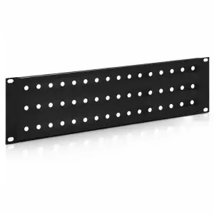 F Connector - 48 Port - Feedthru Panel - 3U - Unloaded