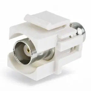 Keystone Feed-Thru - BNC Connector - Beige or White