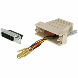 Modular Adapter- DB15 Female – RJ45 Adapter – 8P/8C/USOC