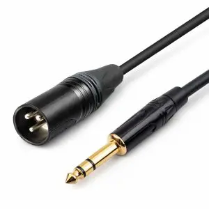 Neutrik XLR - Male to .25" Plug - Cable