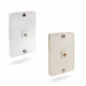 Keystone Wall Plate - Hang Phone - RJ11 4 Wire