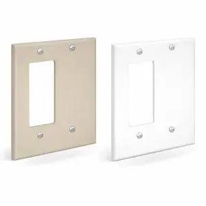 Keystone Wall Plate - Dual Gang - 1 Port
