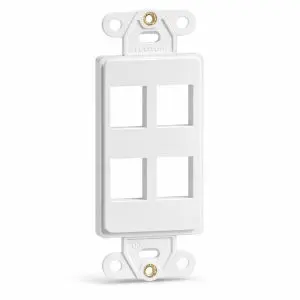 Keystone Wall Plate Insert - 4 Port