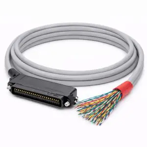 64 Pin Telco Riser Cable - 90° Male to Blunt - CMR - Cat3