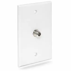 Keystone Wall Plate - F Connector - Single