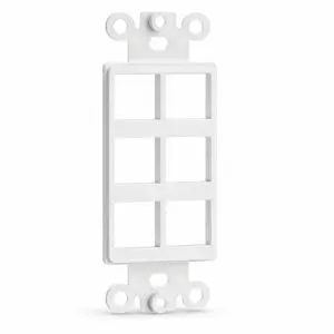 Keystone Wall Plate Insert - 6 Port