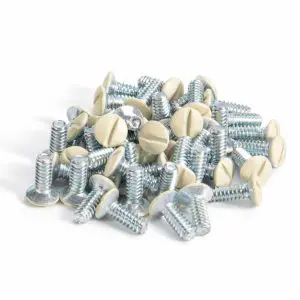 Wall Plate 6-32 Light Almond Screw Assortment Kit - Qty 50
