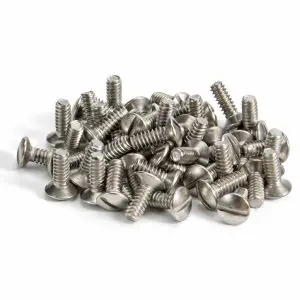 Wall Plate 6-32 Satin Nickel Screw Assortment Kit - Qty 50