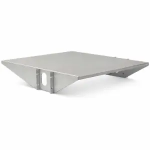 Centerweight Shelf - Aluminum - 2U - Mill Finish