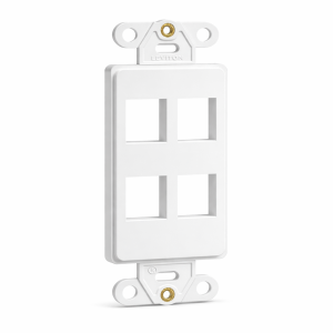 Keystone Wall Plate Insert - 4 Port