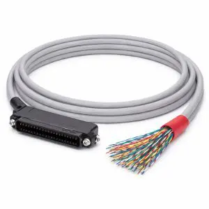 64 Pin Telco Riser Cable - 90° Female to Blunt - CMR - Cat3