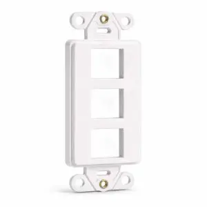 Keystone Wall Plate Insert - 3 Port