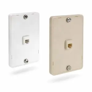 RJ11 - Hang Phone Wall Plate - 4 Wire