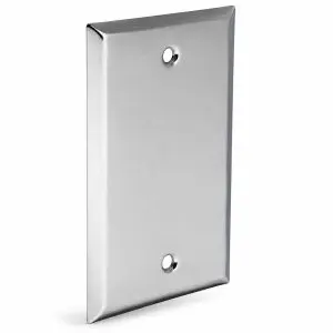 Keystone Stainless Steel Wall Plate - Single Gang - Blank