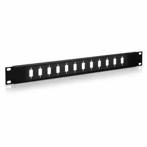 DB9 - 12 Port - Feedthru Panel - 1U - Unloaded