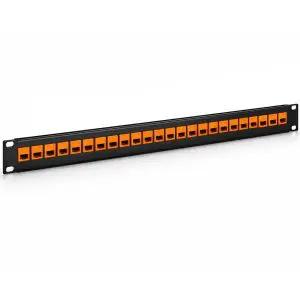 Keystone - 24 Port - Cat6 - Feedthru Panel - 1U - Loaded
