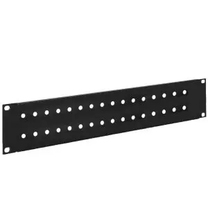 F Connector - 32 Port - Feedthru Panel - 2U - Unloaded