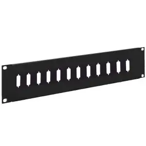 DB15 - 12 Port - Feedthru Panel - 2U - Unloaded
