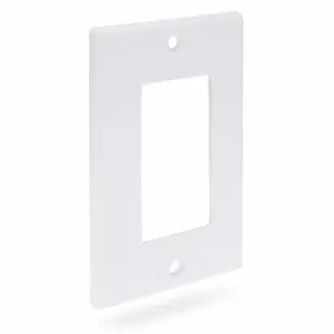 Decora Opening Wall Plate - Plastic - White