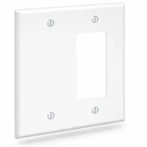 Keystone Wall Plate - Dual Gang - 1 Port