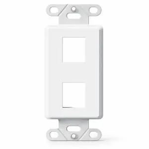 Keystone Wall Plate Insert - 2 Port