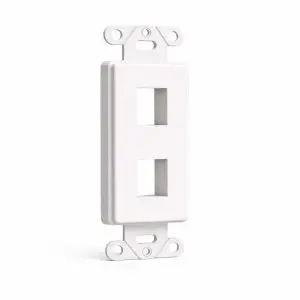 Keystone Decora Style Wall Plate Insert - 2 Port