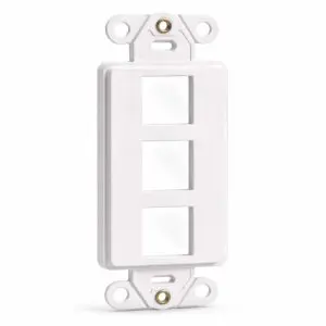 Keystone Wall Plate Insert - 3 Port