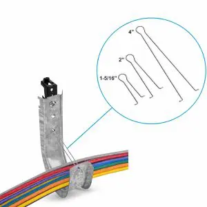 J-Hook - 4" Retaining Clip - Pack of 50