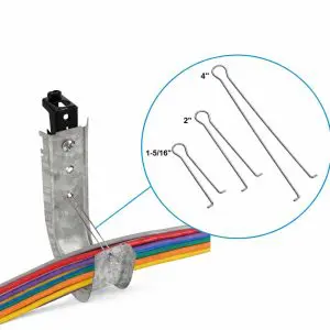 J-Hook - 2" Retaining Clip - Pack of 50