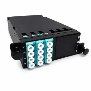 OM4 MPO 12 Fiber — 12 LC Duplex SHD Cassette