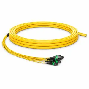 OS2 MTP 144 Fibers — Single-Mode Pigtail Trunk Cable — APC Female — Unterminated