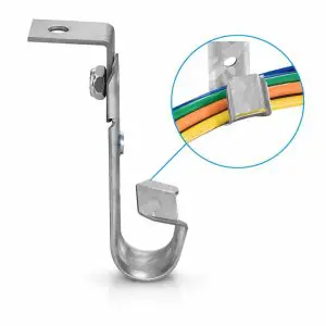 J-Hook - Ceiling Mount System — Galvanized Steel — Pack of 50