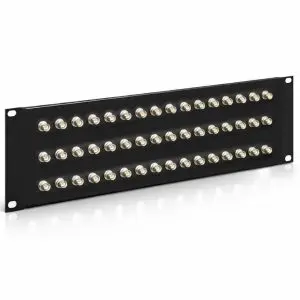 BNC - 48 Port - Feedthru Panel - 3U - Loaded