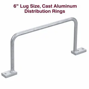 Aluminum Distribution Ring - 6"