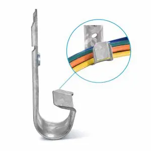 J-Hook - .75" Wall Mount System — Galvanized Steel — Pack of 25