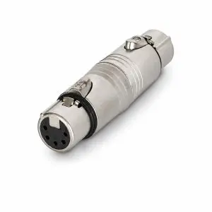 Adapter – Neutrik 5 Pole XLR Female to 5 Pole XLR Female Gender Changer Adapter – NA5FF