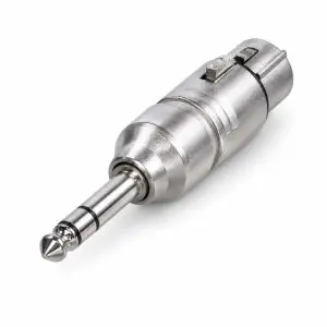 Adapter – Neutrik XLR Female to Stereo 1/4" Plug Adapter – NA3FP