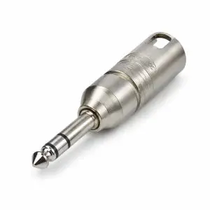 Adapter – Neutrik XLR Male to Stereo 1/4" TRS Plug Adapter – NA3MP