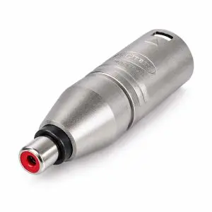 Adapter – Neutrik XLR Male to RCA Phono Socket Adapter – NA2MPMF