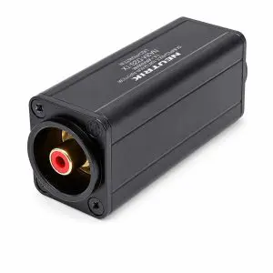 Adapter – Neutrik XLR Female to RCA Transformer Balancing Adapter (Red) – NA2F-D2B-TX