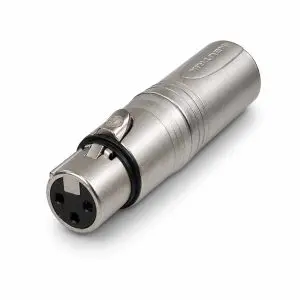 Adapter – Neutrik 3 Pole XLR Female to 5 Pole XLR Male DMX Lighting Adapter – NA3F5M