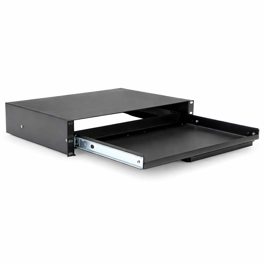 Keyboard Shelf with Mousepad - Flush Mount Cabinet Version - 2U ...