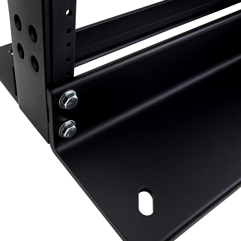 4' Two Post Aluminum Network Rack - Black - 19