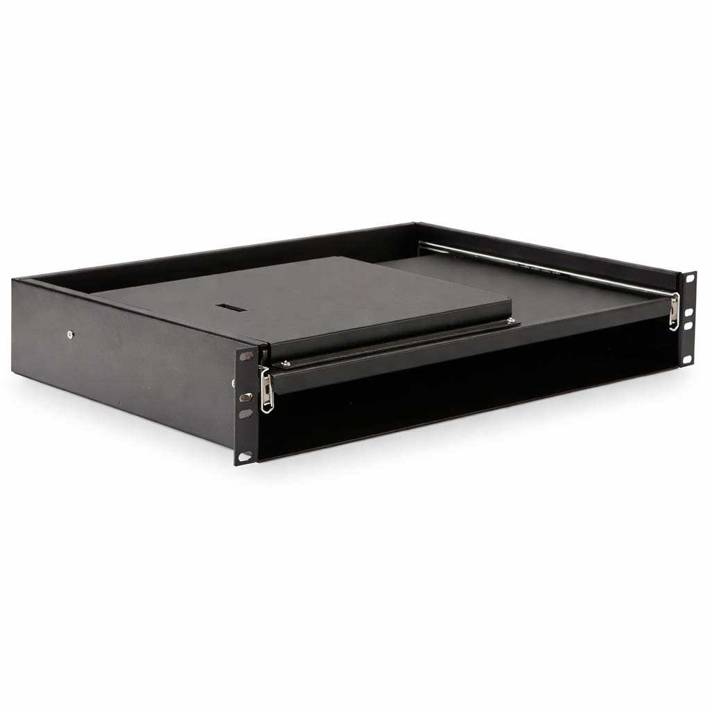 Keyboard Shelf with Mousepad - Flush Mount Cabinet Version - 2U ...