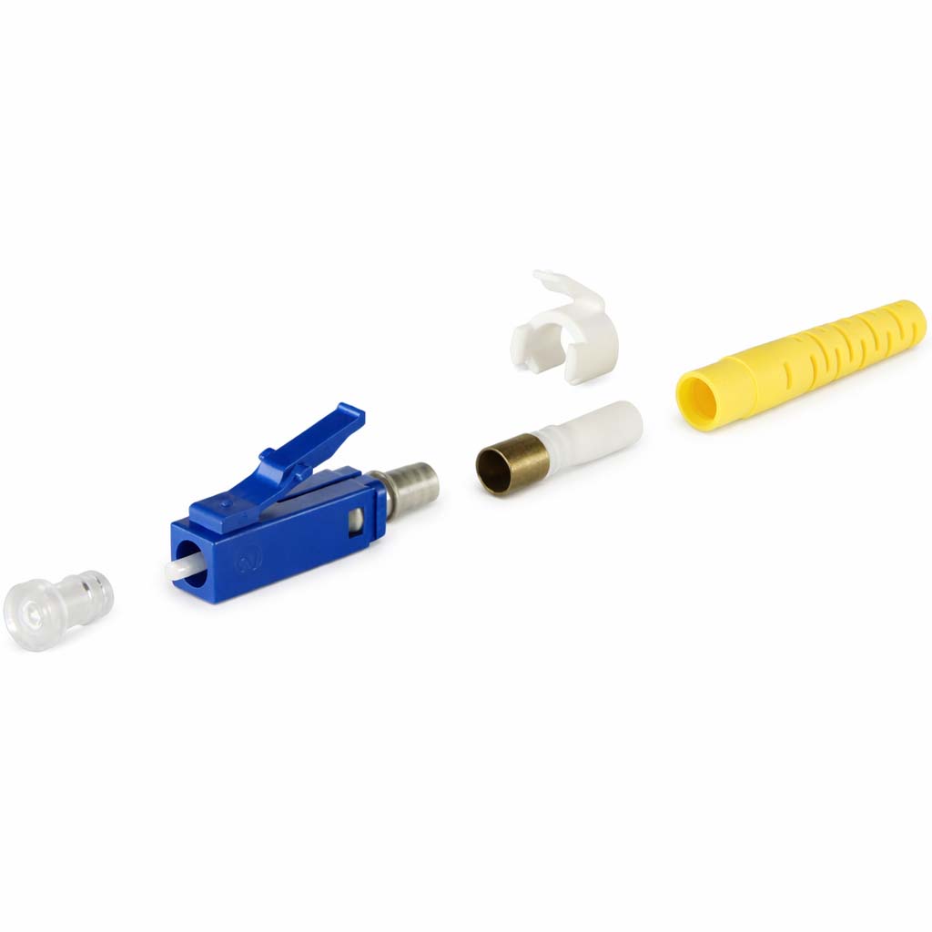 LC SingleMode Simplex Fiber Connector - 1.6mm-2mm - Ceramic - Blue ...